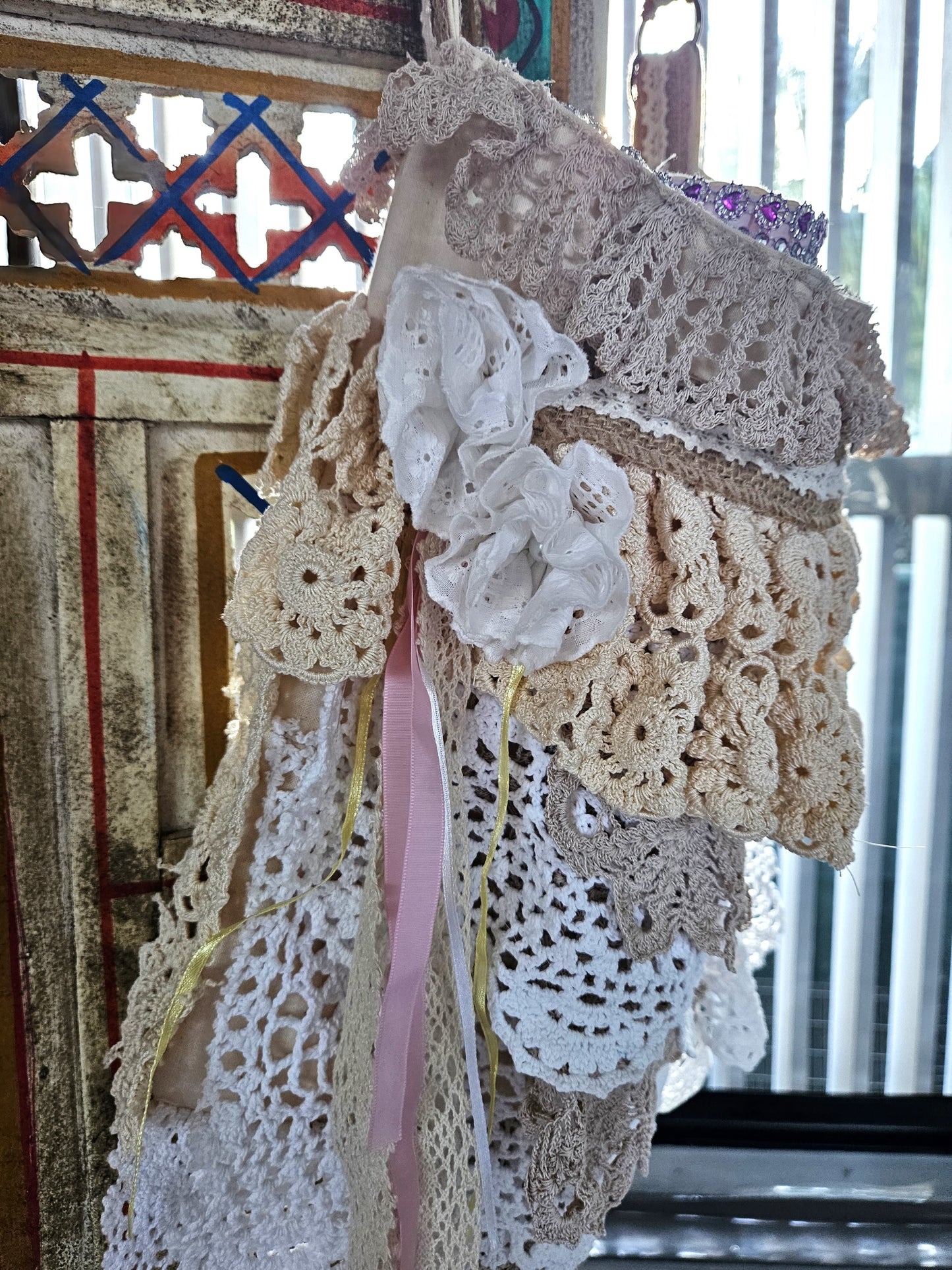 Lacy Boho Wedding Handbag